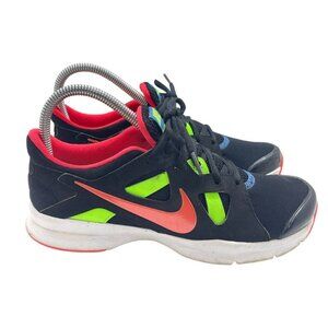 Nike Womens Sz 6.5 Training Shoes Black Green Red 599553-003 TR Running Athletic